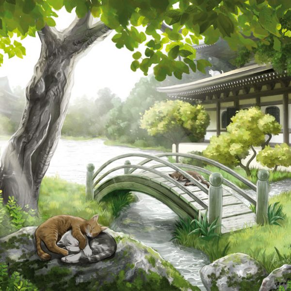 Chats dans un temple - illustration A3 - Image 2
