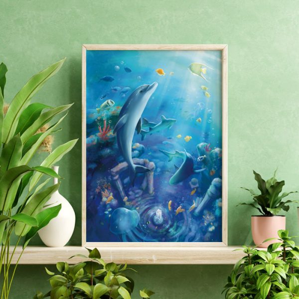 Ecco le dauphin - illustration A3 - Image 3